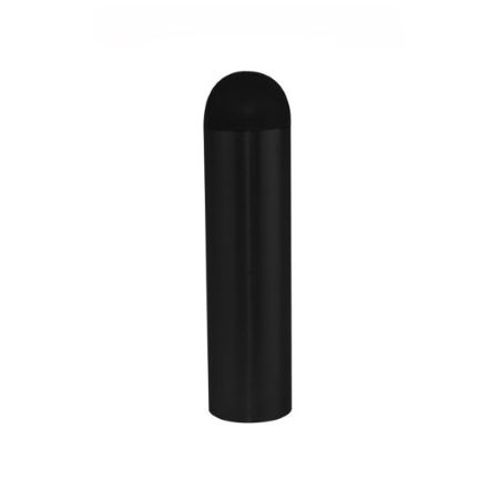 Wall Mount Door Stop Round Black