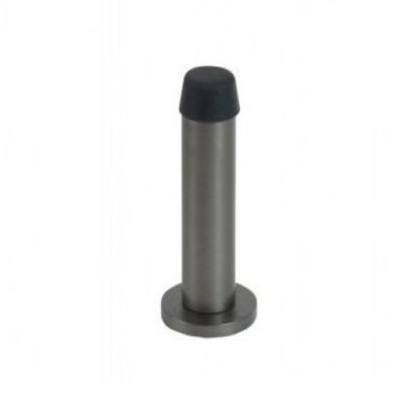 Skirting Mount Door Stop Round Graphite Nickel