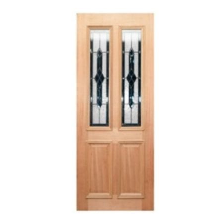 OWT-014G enginered timber leadlite entrance door