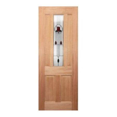 OWT-04G enginered timber leadlite entrance door